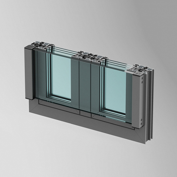 Система стеклянных ограждений толщина заполнения до 21,5 мм, макс. ширина 3 м АЛЮТЕХ ALT JB Алюминиевые системы